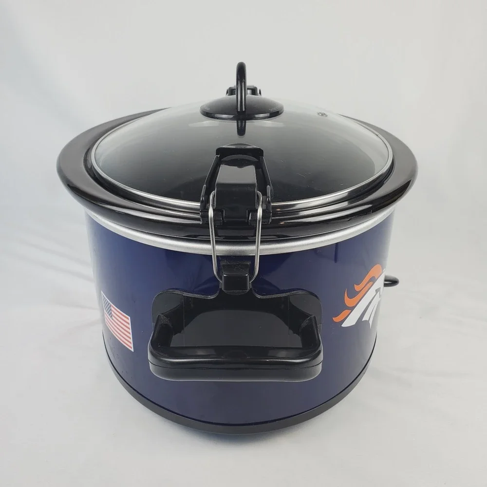 Denver Broncos NFL Crock Pot Slow Cooker #SCCPNFL600 - TESTED and WORKING